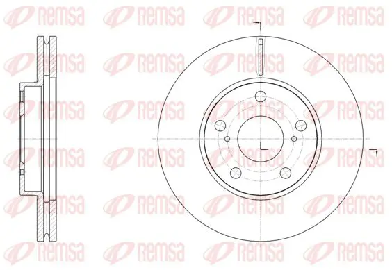 Handler.Part Brake disc KAWE 6153910 1