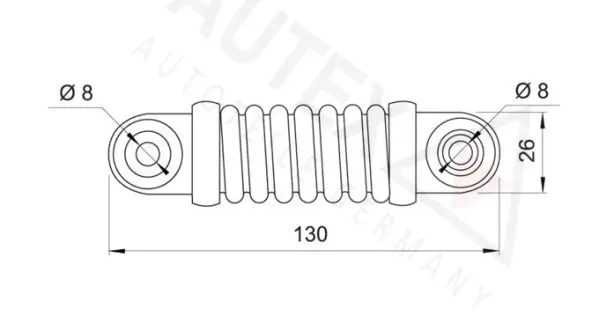 Handler.Part Vibration damper, v-ribbed belt AUTEX 631182 2