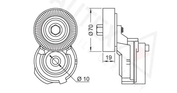 Handler.Part Tensioner lever, v-ribbed belt AUTEX 601832 2