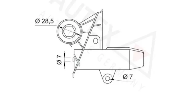 Handler.Part Vibration damper, timing belt AUTEX 601855 2