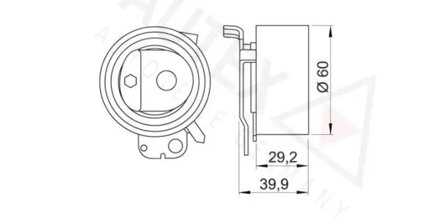 Handler.Part Tensioner pulley, timing belt AUTEX 641376 2