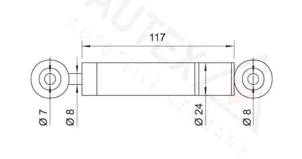 Handler.Part Vibration damper, v-ribbed belt AUTEX 611019 2