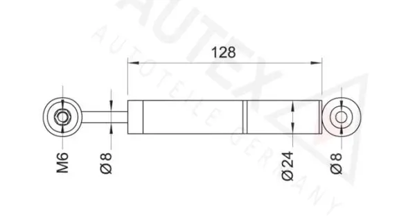 Handler.Part Vibration damper, v-ribbed belt AUTEX 611020 2