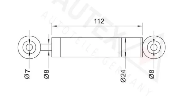 Handler.Part Vibration damper, v-ribbed belt AUTEX 611022 2