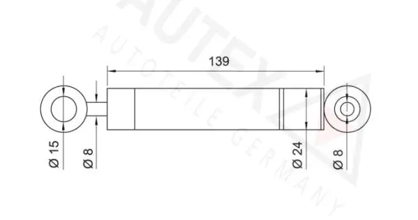 Handler.Part Vibration damper, v-ribbed belt AUTEX 631719 2