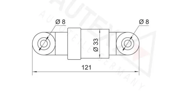 Handler.Part Vibration damper, v-ribbed belt AUTEX 631028 2