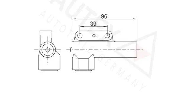 Handler.Part Vibration damper, timing belt AUTEX 612018 2