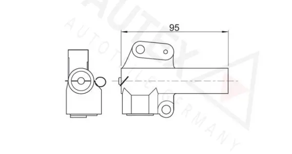 Handler.Part Vibration damper, timing belt AUTEX 612019 2