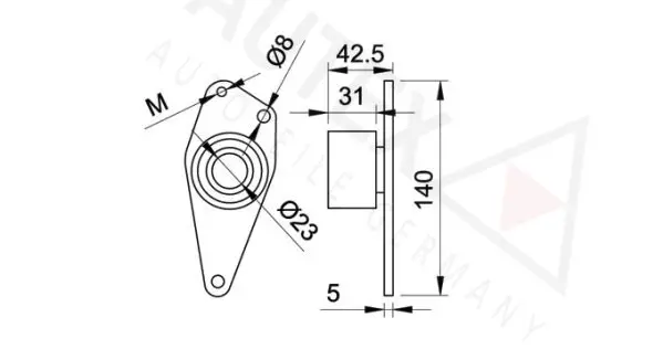 Handler.Part Deflection/guide pulley, timing belt AUTEX 641317 2