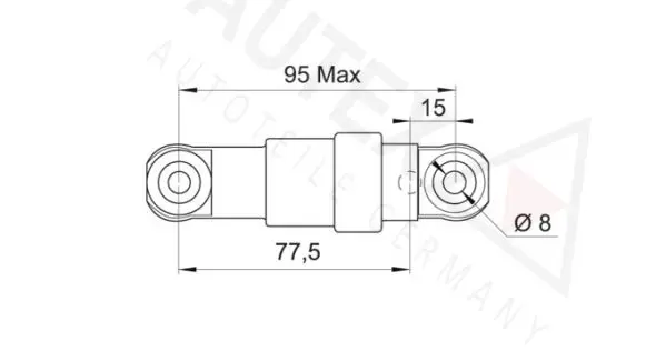 Handler.Part Vibration damper, v-ribbed belt AUTEX 631485 2