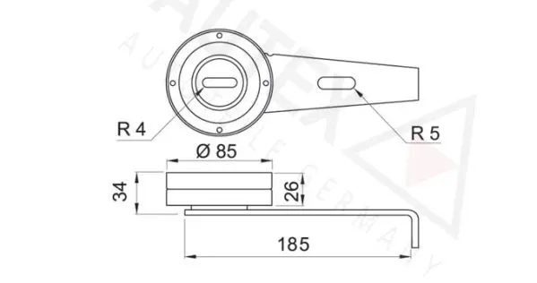 Handler.Part Tensioner pulley, v-ribbed belt AUTEX 641526 2