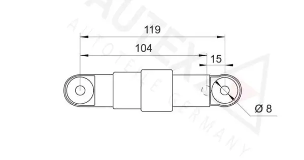 Handler.Part Vibration damper, v-ribbed belt AUTEX 631655 2