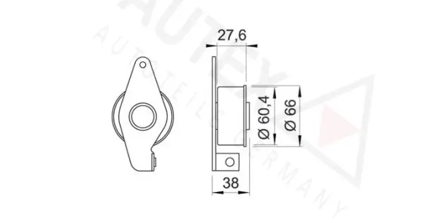 Handler.Part Tensioner pulley, timing belt AUTEX 641797 2