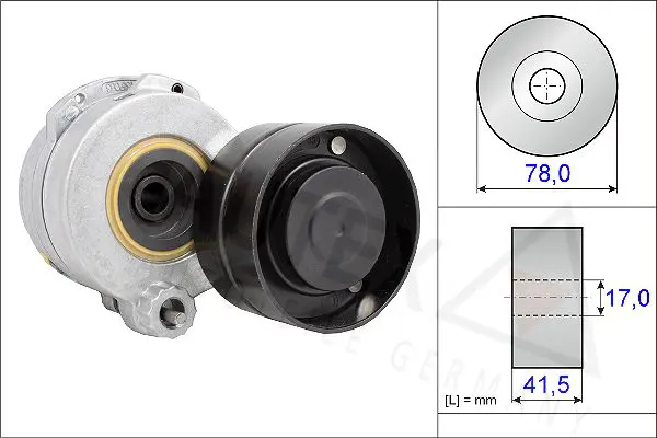 Handler.Part Tensioner pulley, v-ribbed belt AUTEX 654380 1