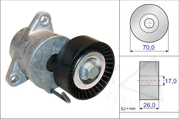 Handler.Part Tensioner lever, v-ribbed belt AUTEX 654815 1