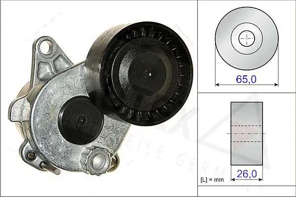 Handler.Part Tensioner lever, v-ribbed belt AUTEX 654839 1