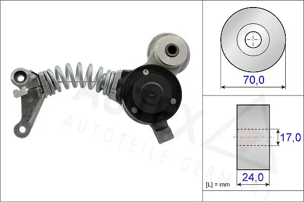 Handler.Part Belt tensioner, v-ribbed belt AUTEX 654840 1