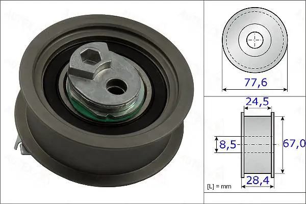 Handler.Part Tensioner pulley, timing belt AUTEX 654865 1