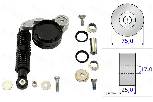 Handler.Part Repair kit, v-ribbed belt tensioner AUTEX 654867 1