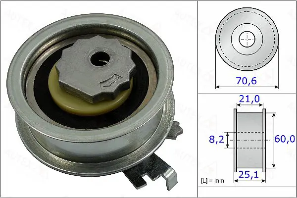 Handler.Part Tensioner pulley, timing belt AUTEX 654922 1