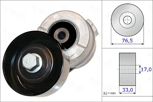 Handler.Part Tensioner lever, v-ribbed belt AUTEX 654978 1