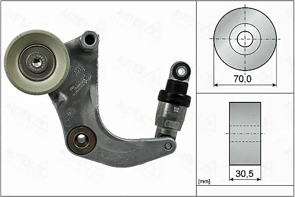 Handler.Part Tensioner lever, v-ribbed belt AUTEX 655017 1