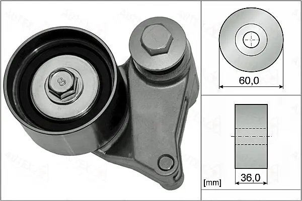 Handler.Part Tensioner pulley, timing belt AUTEX 655078 1