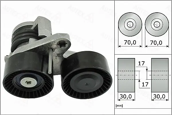 Handler.Part Tensioner lever, v-ribbed belt AUTEX 655134 1