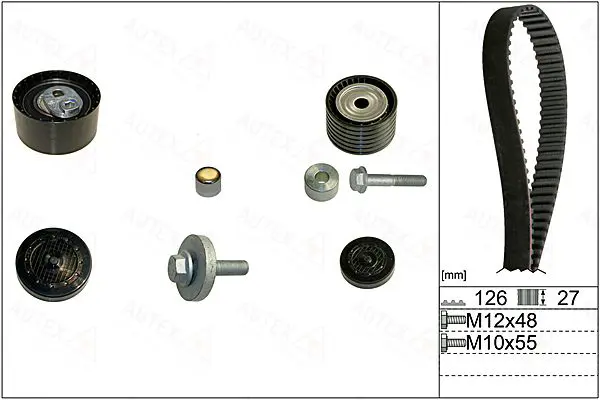 Handler.Part Timing belt set AUTEX 702920 1