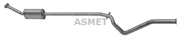 Handler.Part Middle silencer ASMET 08073 1