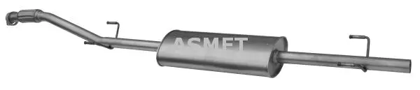 Handler.Part Middle silencer ASMET 02049 1