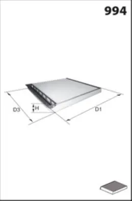 Handler.Part Filter, interior air Lucas LFCK207 1