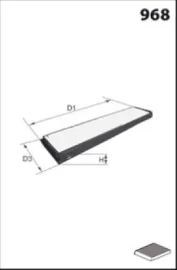 Handler.Part Filter, interior air Lucas LFCP160 2