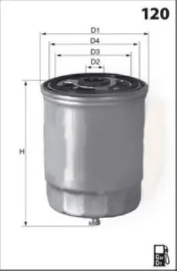 Handler.Part Fuel filter Lucas LFDS174 1