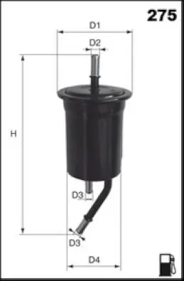 Handler.Part Fuel filter Lucas LFPF024 1