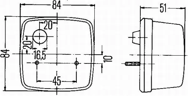 Handler.Part Stop light HELLA 2DA003014037 2