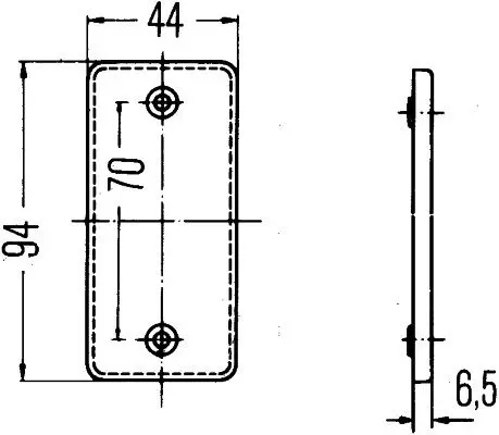 Handler.Part Reflex reflector HELLA 8RA003326001 3