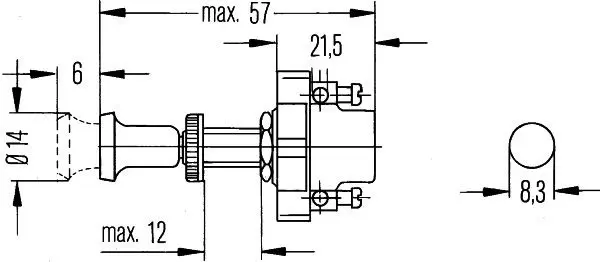 Handler.Part Switch HELLA 6ED001563001 2