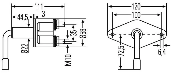 Handler.Part Main switch, battery HELLA 6EK001559011 2