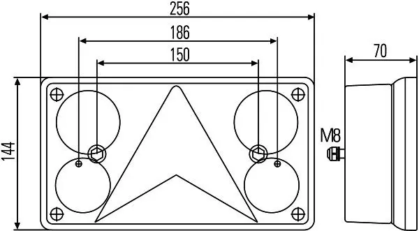 Handler.Part Combination rearlight HELLA 2VP340400151 3