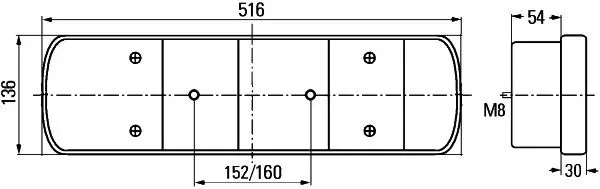 Handler.Part Combination rearlight HELLA 2VP008205031 3