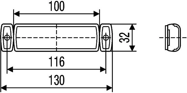 Handler.Part Side marker light HELLA 2PS008645627 3