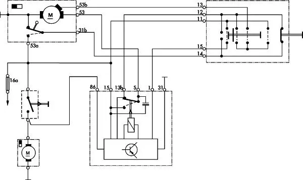 Handler.Part Relay, wipe-/wash interval HELLA 5WG002450287 2