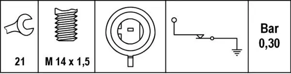 Handler.Part Oil pressure switch HELLA 6ZL003259601 2