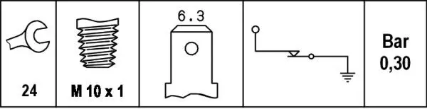 Handler.Part Oil pressure switch HELLA 6ZL003259391 2