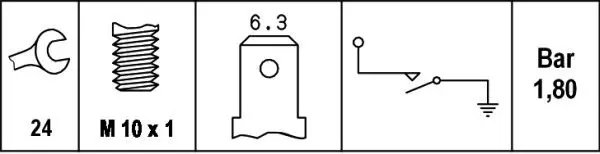 Handler.Part Oil pressure switch HELLA 6ZL003259441 2