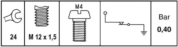 Handler.Part Oil pressure switch HELLA 6ZL009600021 2