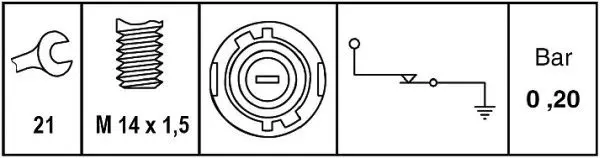 Handler.Part Oil pressure switch HELLA 6ZL009600051 2