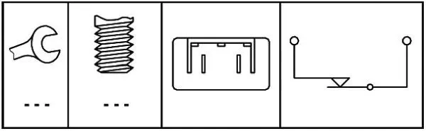 Handler.Part Brake light switch HELLA 6DD008622621 2