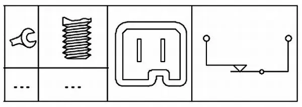 Handler.Part Brake light switch HELLA 6DD179465161 2